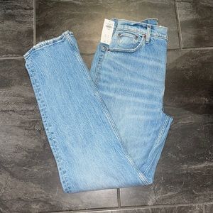 Ultra High Rise Straight Jeans
